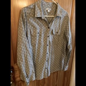 Croft & Barrow polka dot blouse